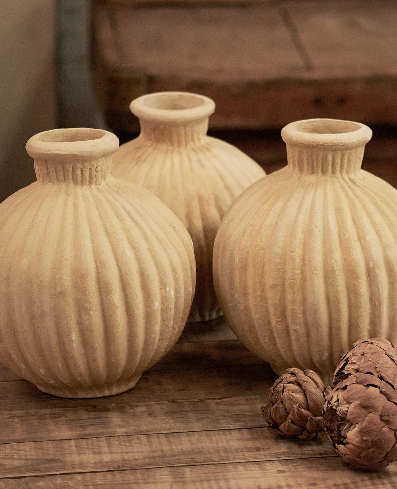 Paper Mache Vase - Garlic - Image 4