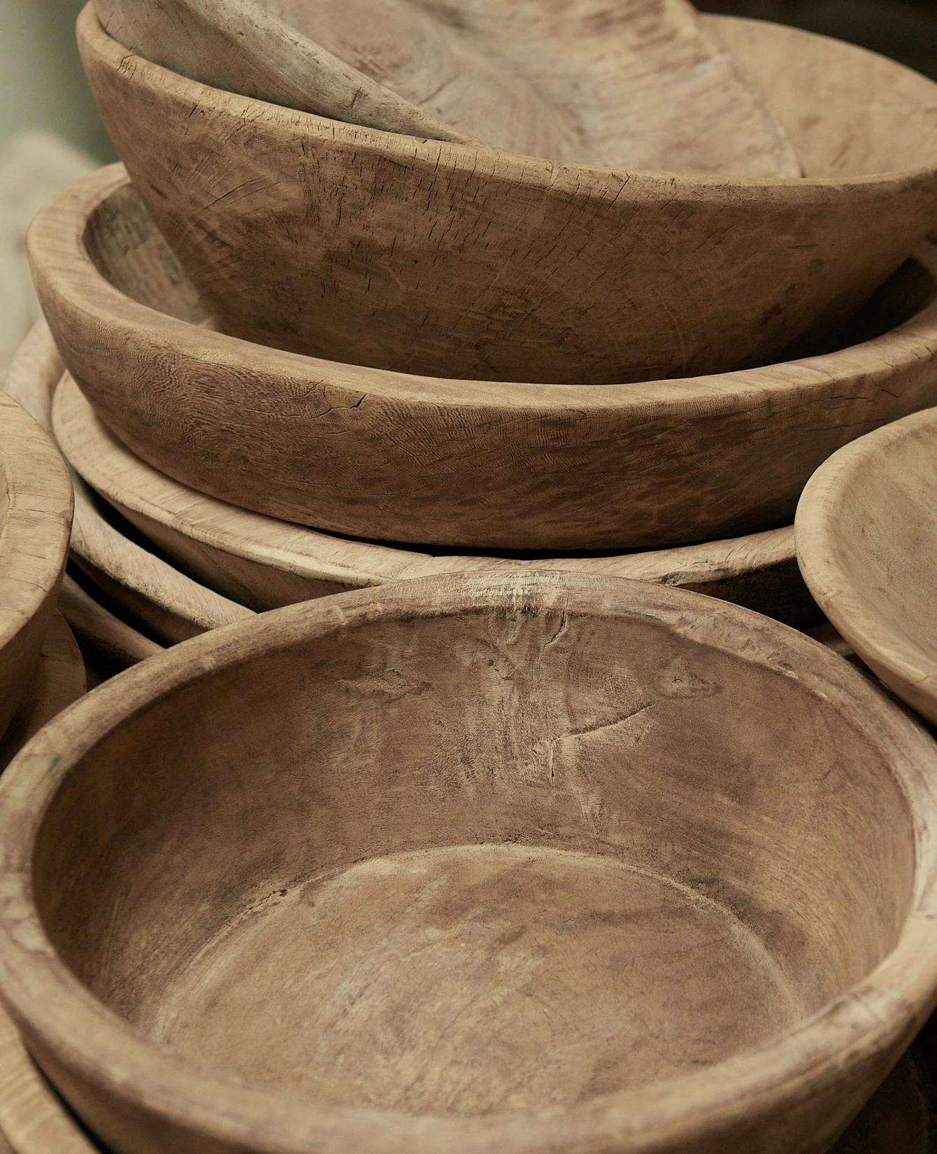 Wood Bowl - Bleached - Image 5